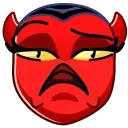 Deviless Emoji  sticker 🤨