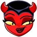 Стикер Deviless Emoji  😏