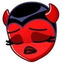 Deviless Emoji  sticker 😔
