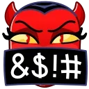 Стикер Deviless Emoji  🤬