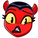 Стикер Deviless Emoji  🫤
