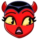 Deviless Emoji  sticker 😲