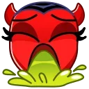 Deviless Emoji stiker 🤮