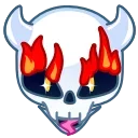 Deviless Emoji stiker 💀