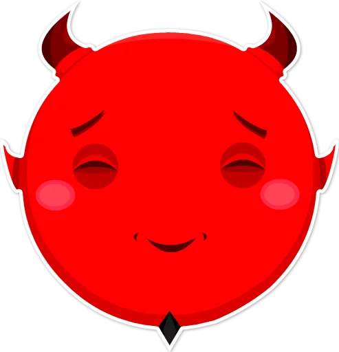 Telegram Sticker «Дьявольские эмоции» ☺️