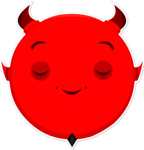 Telegram Sticker «Дьявольские эмоции» 
