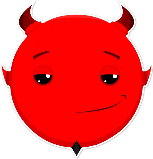 Telegram Sticker «Дьявольские эмоции» 😏