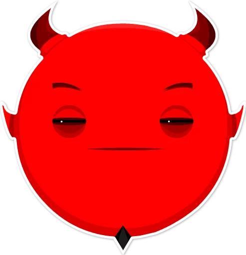 Дьявольские эмоции emoji 😑