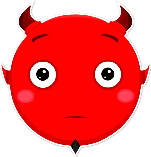 Telegram stiker «Дьявольские эмоции» 