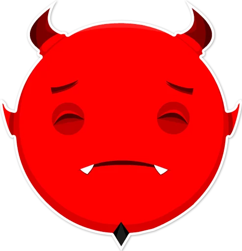 Дьявольские эмоции emoji 😞