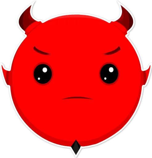 Дьявольские эмоции emoji 😠