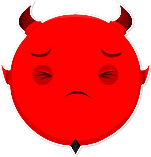 Дьявольские эмоции emoji 😣
