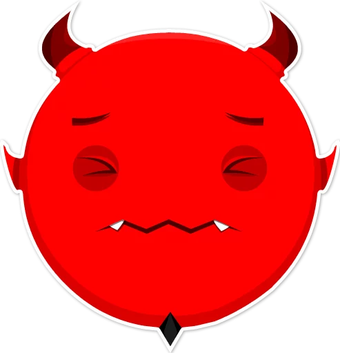 Дьявольские эмоции emoji 😖