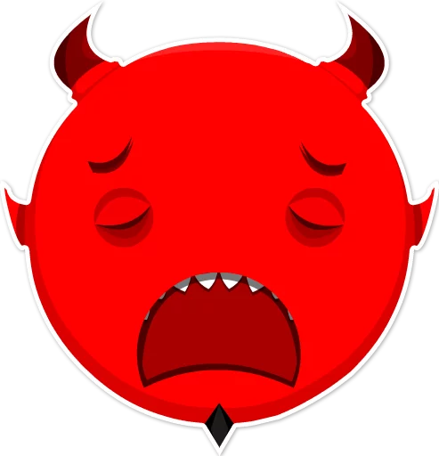 Дьявольские эмоции emoji 😩