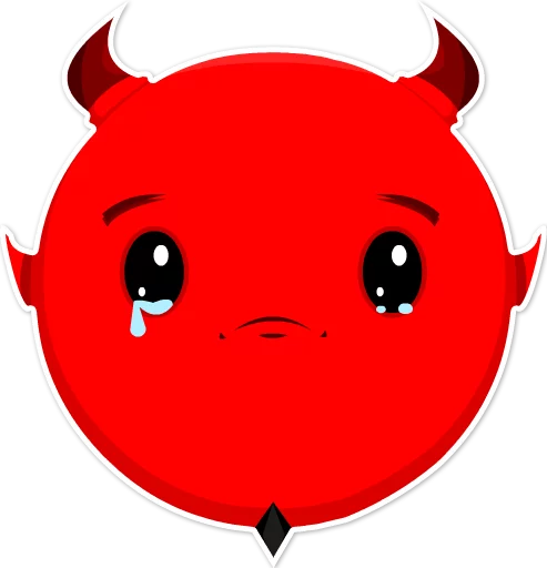 Дьявольские эмоции emoji 😢