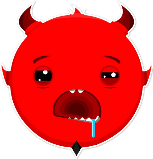 Telegram Sticker «Дьявольские эмоции» 