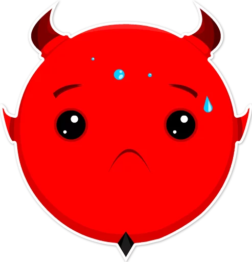 Дьявольские эмоции emoji 😓