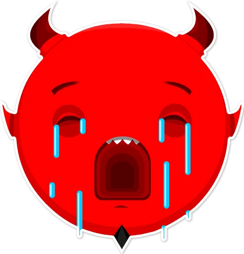 Дьявольские эмоции emoji 😭