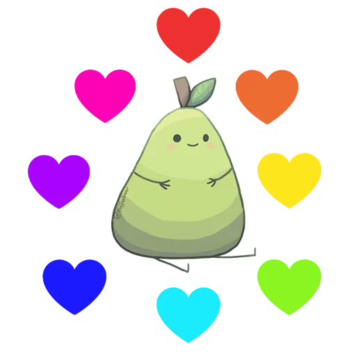 Hearts emoji 🌈