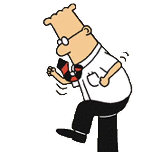 Telegram Sticker «Dilbert» ✊
