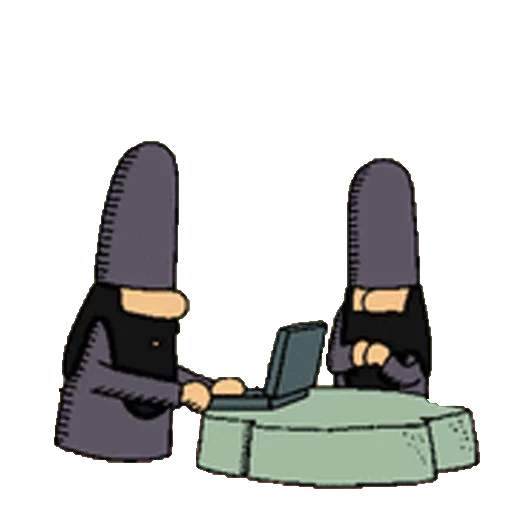 Telegram Sticker «Dilbert» 🤔