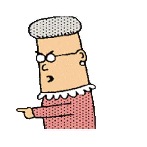 Telegram Sticker «Dilbert» 👈