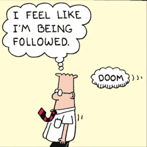 Telegram Sticker «Dilbert» 😱