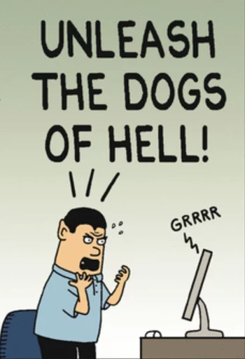 Telegram Sticker «Dilbert» 😡