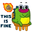 Din the Dino emoji 😐