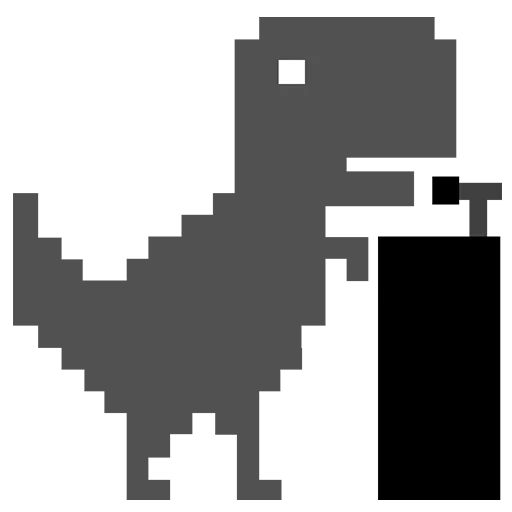 Telegram stiker «Tyrannosaurus» ☹️
