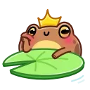Telegram emoji Disgruntled Toad / Недовольная жаба