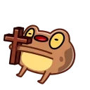 Эмодзи телеграм Disgruntled Toad / Недовольная жаба