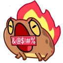 Disgruntled Toad / Недовольная жаба emoji 🤬