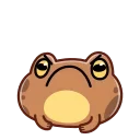 Эмодзи Disgruntled Toad / Недовольная жаба 😒