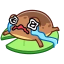 Емодзі Disgruntled Toad / Недовольная жаба 😭
