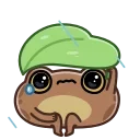 Эмодзи Disgruntled Toad / Недовольная жаба 🥺