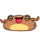 Эмодзи Disgruntled Toad / Недовольная жаба 🤪