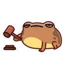 Эмодзи Disgruntled Toad / Недовольная жаба 🧑‍⚖️
