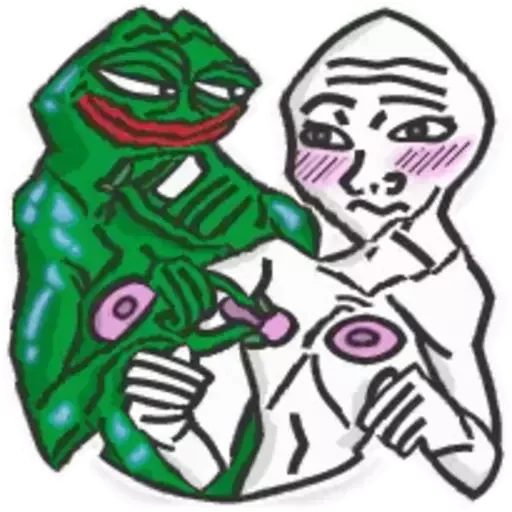 Distortion Pepe  sticker 🙎‍♂