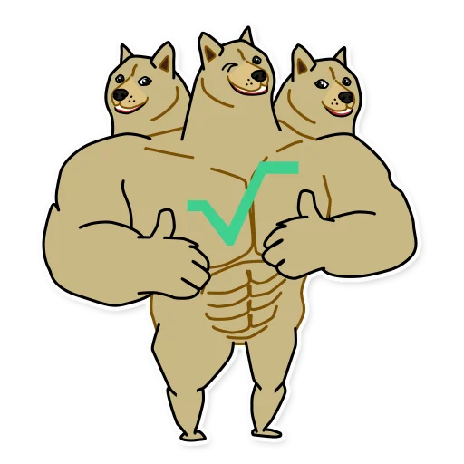 Telegram Sticker «Doge³» 👍