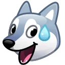 Стикер Dogs Emoji  😅