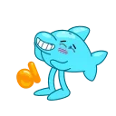 Dolphin Jumpy emoji 😂