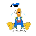 Емодзі телеграм Donald Duck