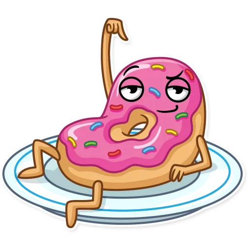 Donut and Coffee sticker 🍩