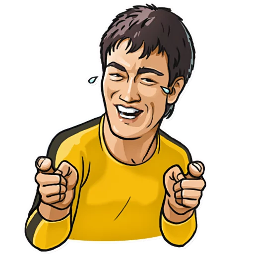 Telegram Sticker «Bruce Lee» 😂