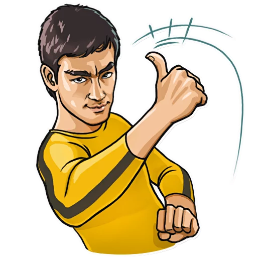 Bruce Lee stiker 👍