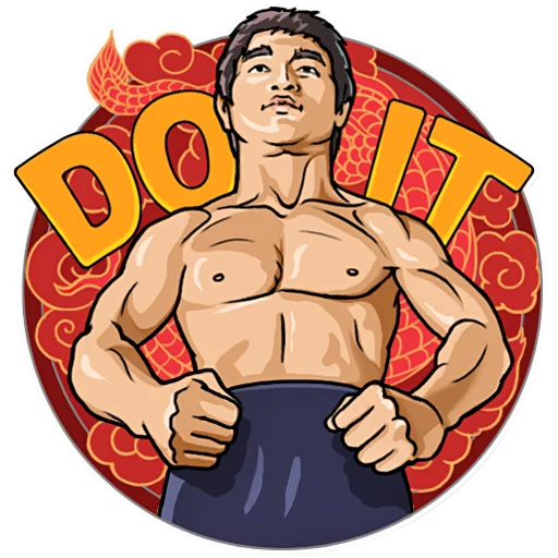 Bruce Lee stiker 💪