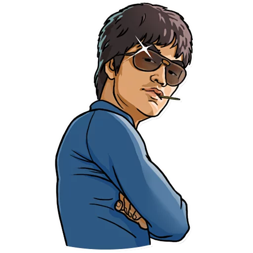 Стикер Telegram «Bruce Lee» 