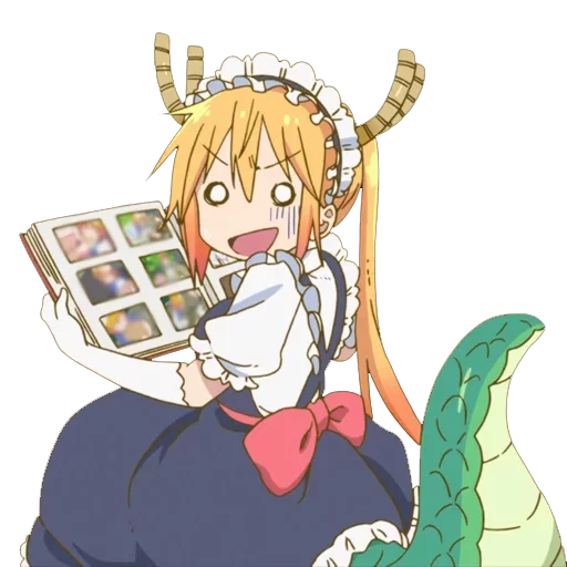 Maid Dragon emoji 😰