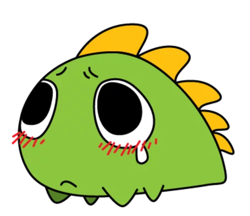 Dragonbot Jr emoji 😢